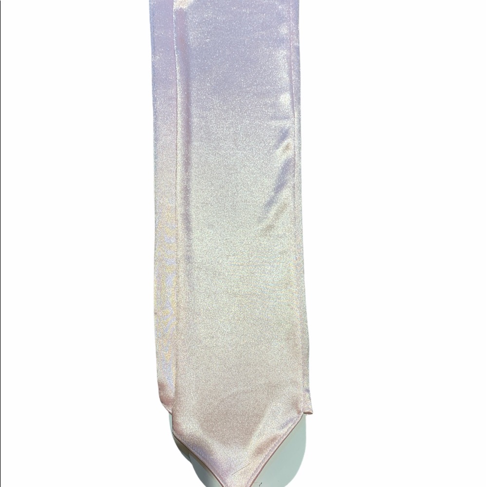 Pale pink elbow length gloves